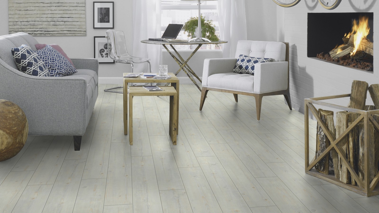 Tarkett Vinylboden Starfloor Click 30 Snow Washed Pine Planke M4V