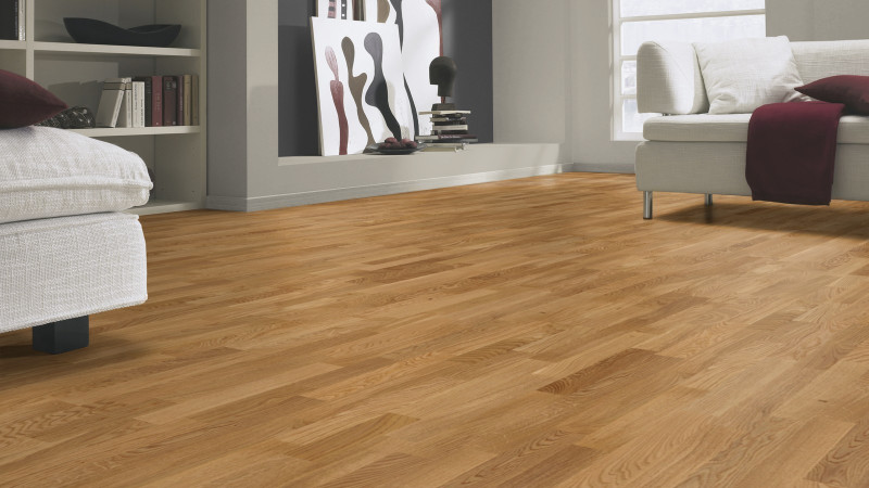 Tarkett Parkett Pure Natur Eiche 3-Stab-Schiffsboden Proteco Lack 14 mm main product photo