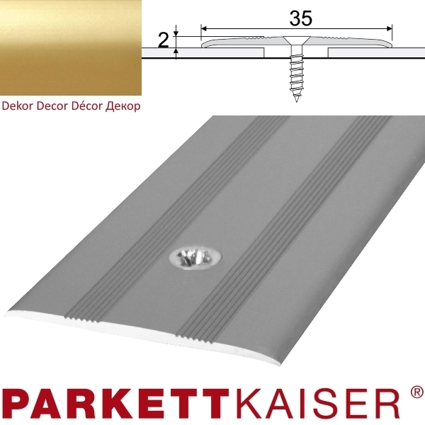 Brebo Übergangsprofil A08 Gold Aluminium eloxiert 180 cm main product photo