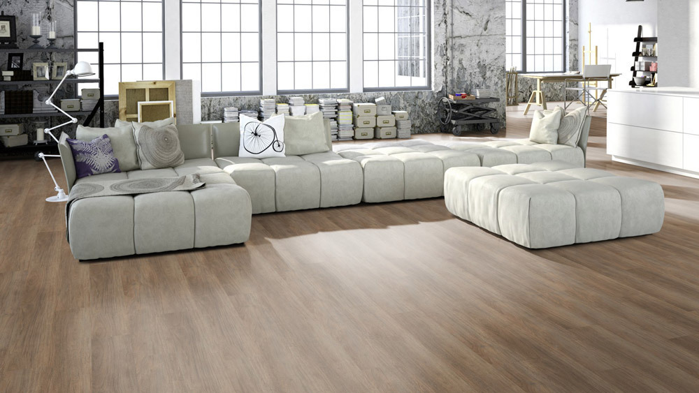 Skaben Klebe Vinylboden massiv Life 30 Bergeiche natürlich dunkel 1-Stab Landhausdiele zum kleben