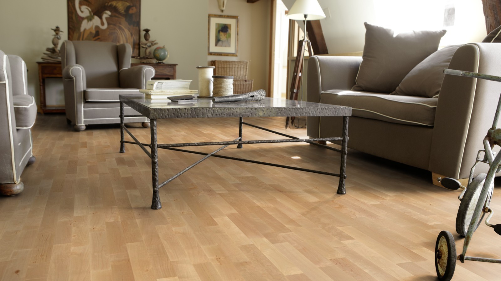 Tarkett Parkett Pure Natur Birke 3-Stab-Schiffsboden