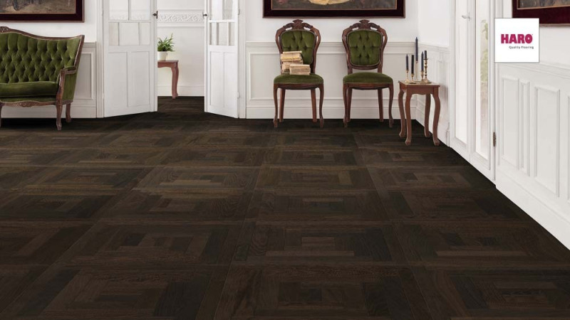 HARO Parquet parkettmanufaktur African Oak Parquet Tile Design Loop 4V main product photo