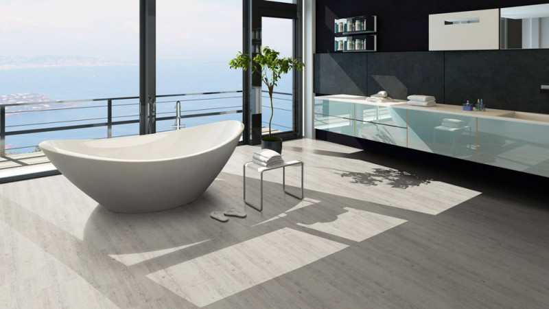 Skaben Klick Vinylboden massiv Life Click 55 Eiche rustikal Weiß 1-Stab Landhausdiele 4V zum klicken main product photo