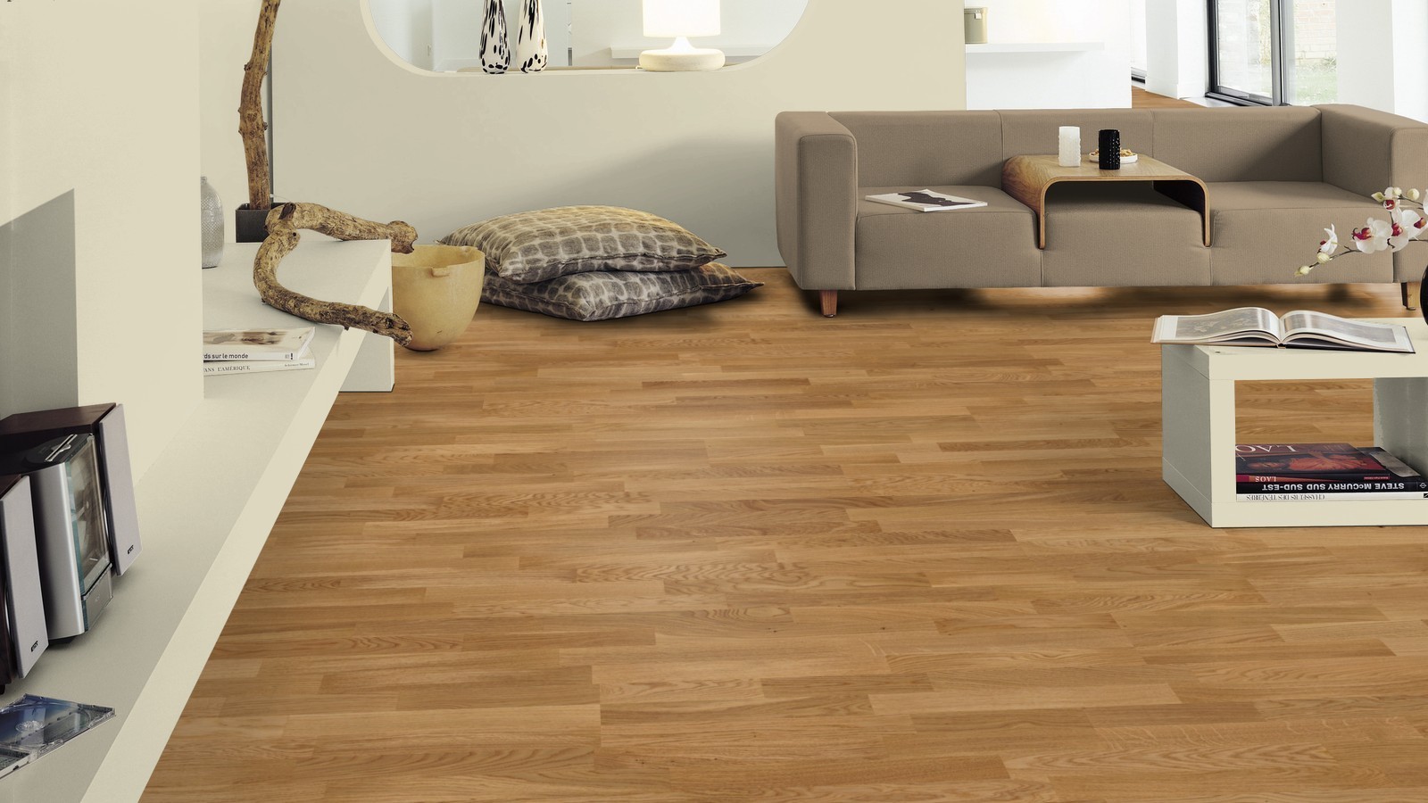 Tarkett Parquet Pure Natur Roble 3-lamas suelo de barco Proteco Natura 14 mm