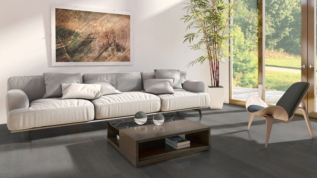 Meister Parquet Premium Cottage PD 400 marquant Chêne argent titane 8221 1 frise 2V