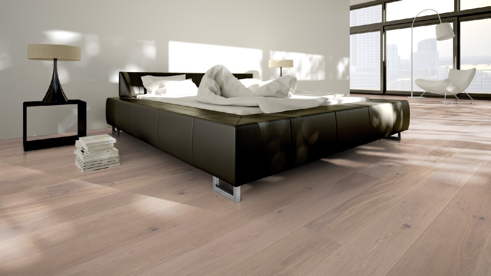 Tarkett Parkett Shade Rustikal Eiche satin white Landhausdiele M2V