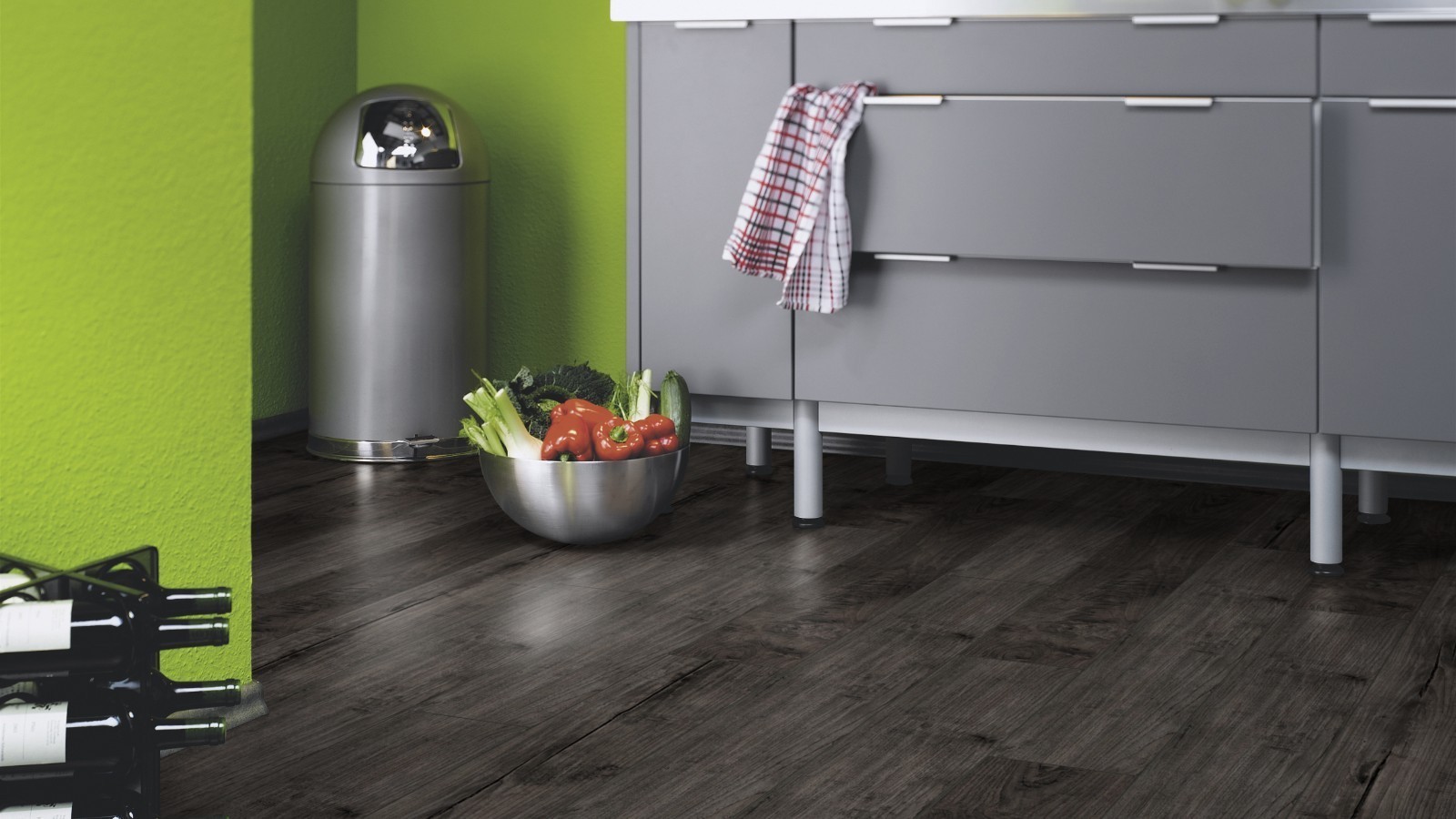 Stratifié Select Teck Nostalgique Graphite D4171 1 frise 4V Largeur 193mm