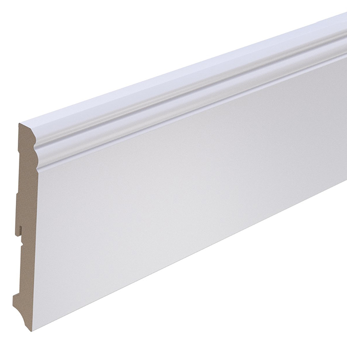 Brebo Plinthe blanche élégante Profil Hambourg de 14 cm main product photo