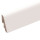 Brebo elegante zócalo blanco redondo curvado de 4 cm de altura