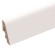 Brebo Elegant white skirting board round curved 4 cm high