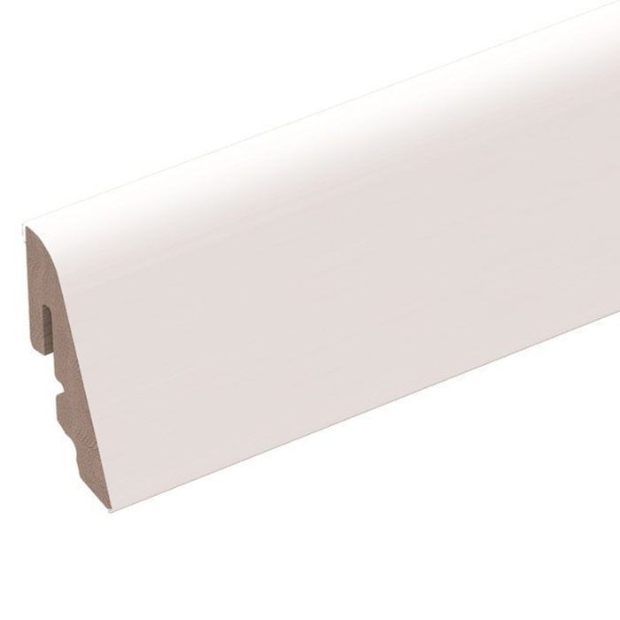 Brebo Plinthe blanche élégante ronde courbée de 4 cm main product photo