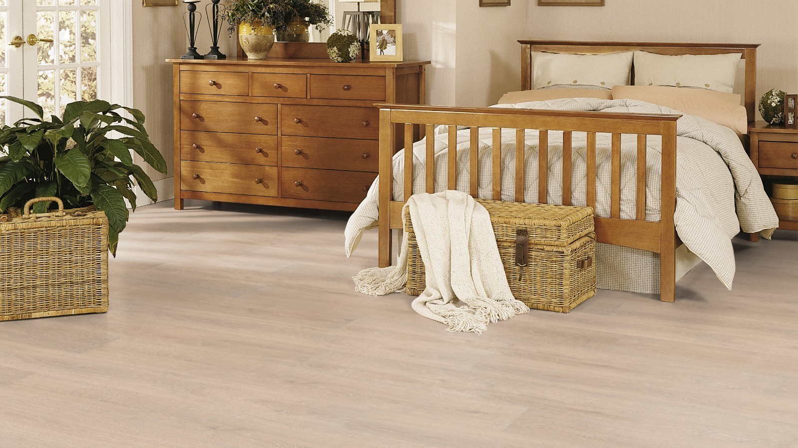 Stratifié Flexi Chêne Hacienda Beige D2957 1 frise Largeur 193mm