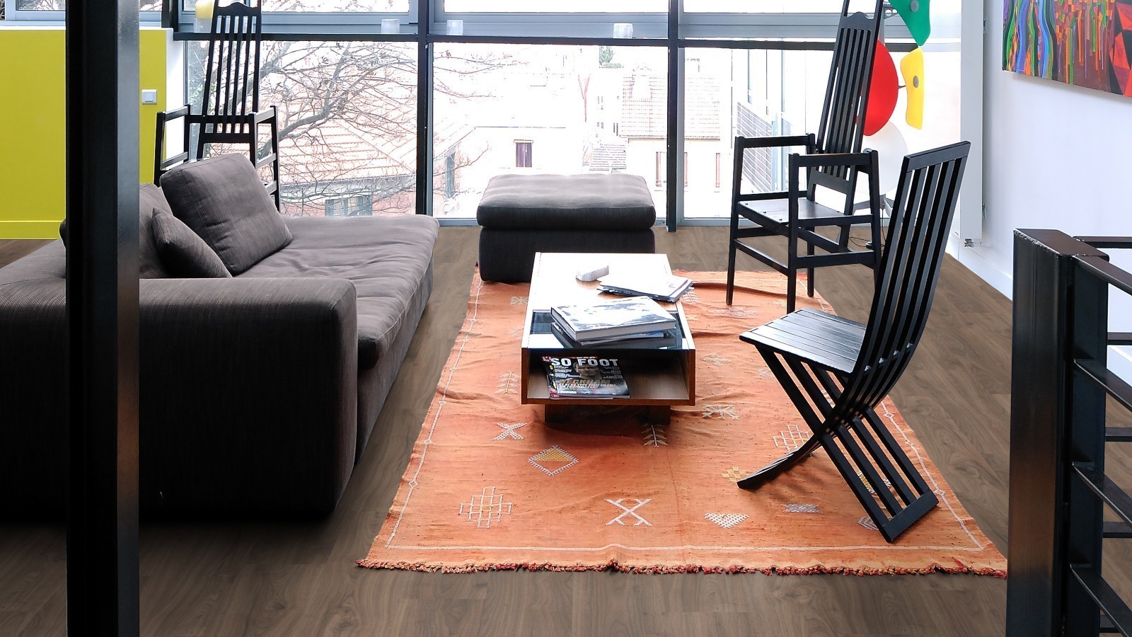 Laminate Flexi Walnut Palazzo D4757 1-strip Width 193mm