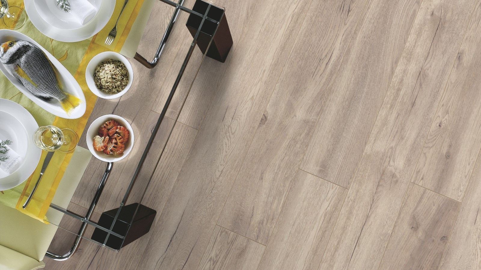 Laminate Durable Pettersson Oak Beige D4763 1-strip 4V Width 188mm