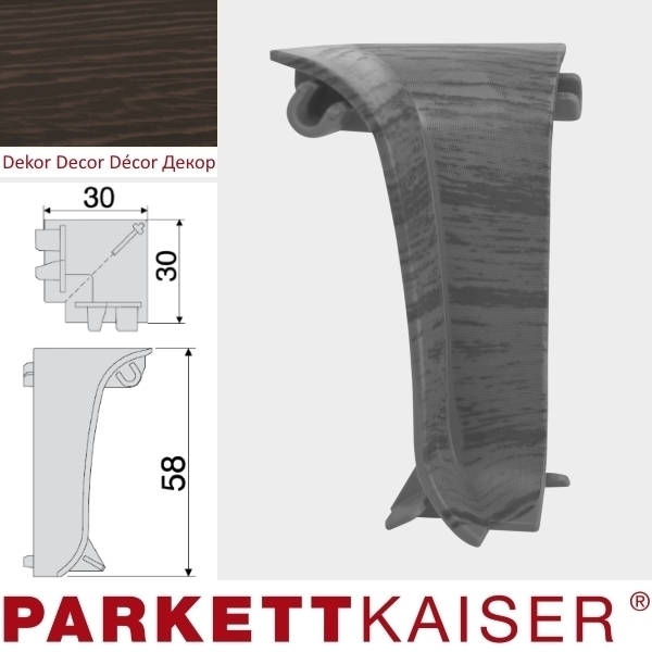 Brebo Internal corners QUE Black Oak main product photo
