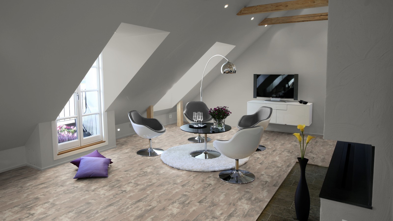 Tarkett Suelo de diseño iD Inspiration Loose-Lay Grey Beach Wood Planke