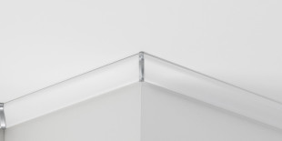 Parador external corner for ceiling trim DAL 2 for decor panels in aluminium look