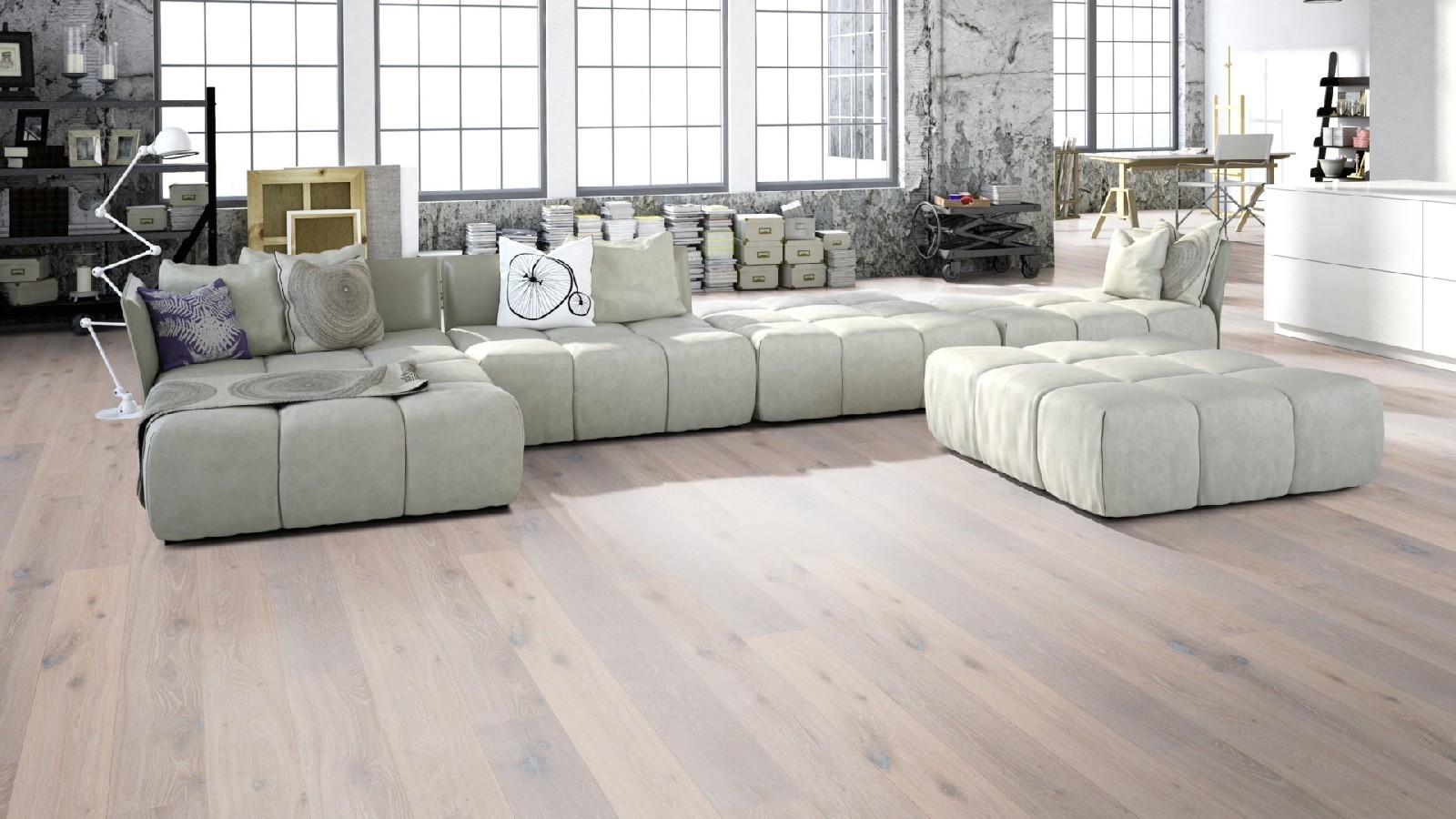 Tarkett Parquet Heritage Oak Lime Stone 1-strip M2V