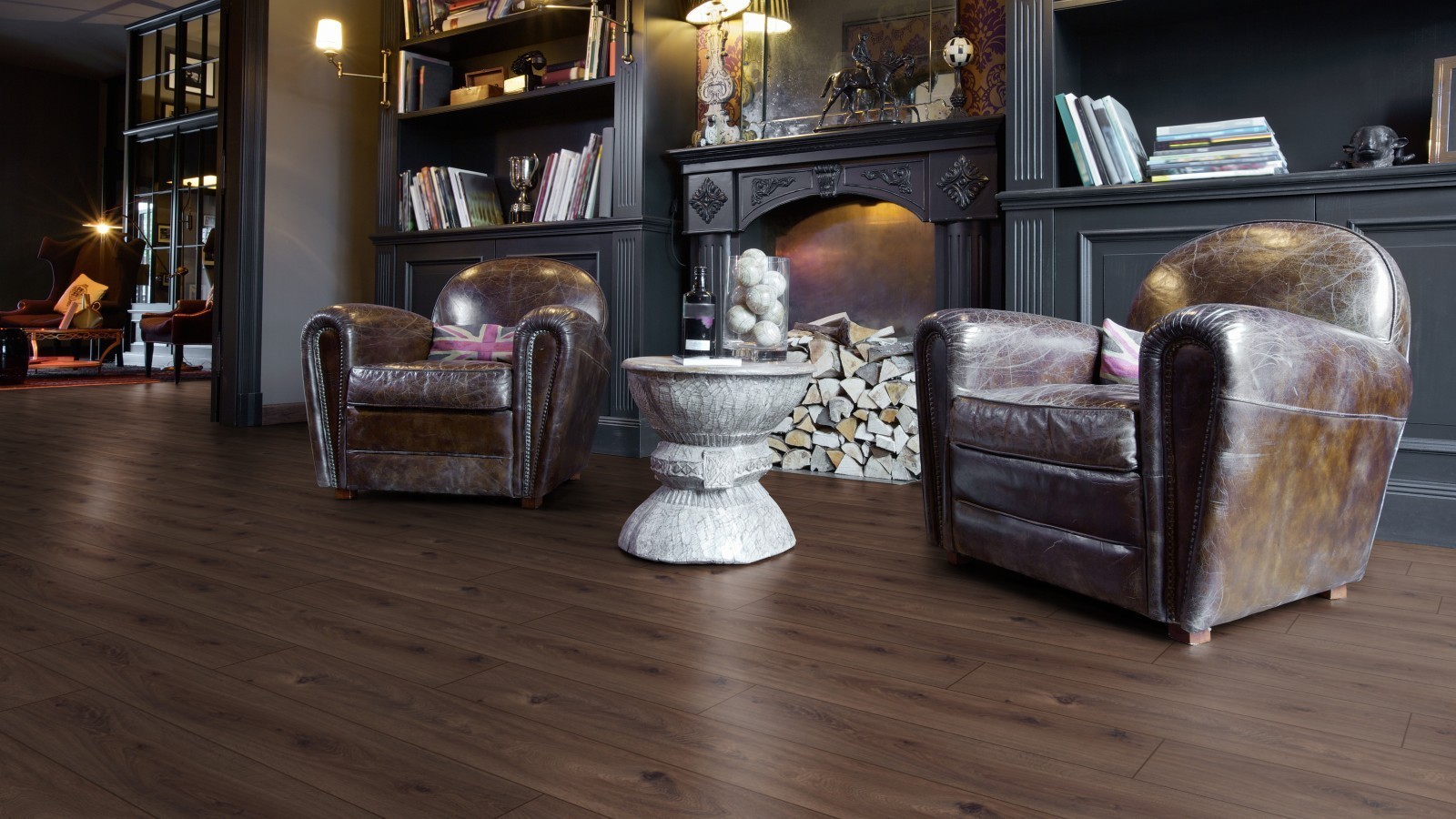 Laminat Select Prestige Eiche dunkel D4168 1-Stab Landhausdiele 4V Breite 193mm