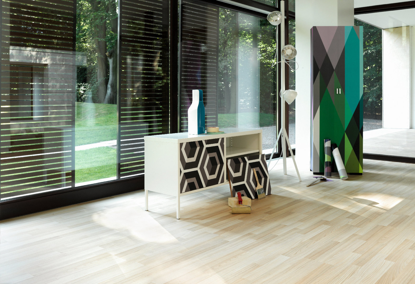 Suelo laminado de Parador Basic 200 Roble Lama Pulido