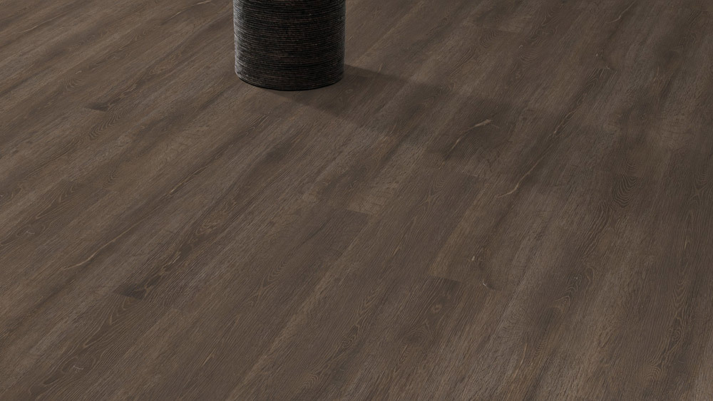 Skaben Klebe-Vinylboden massiv Life 55 Scharlach Eiche dunkel natürlich 1-Stab Landhausdiele 4V zum kleben