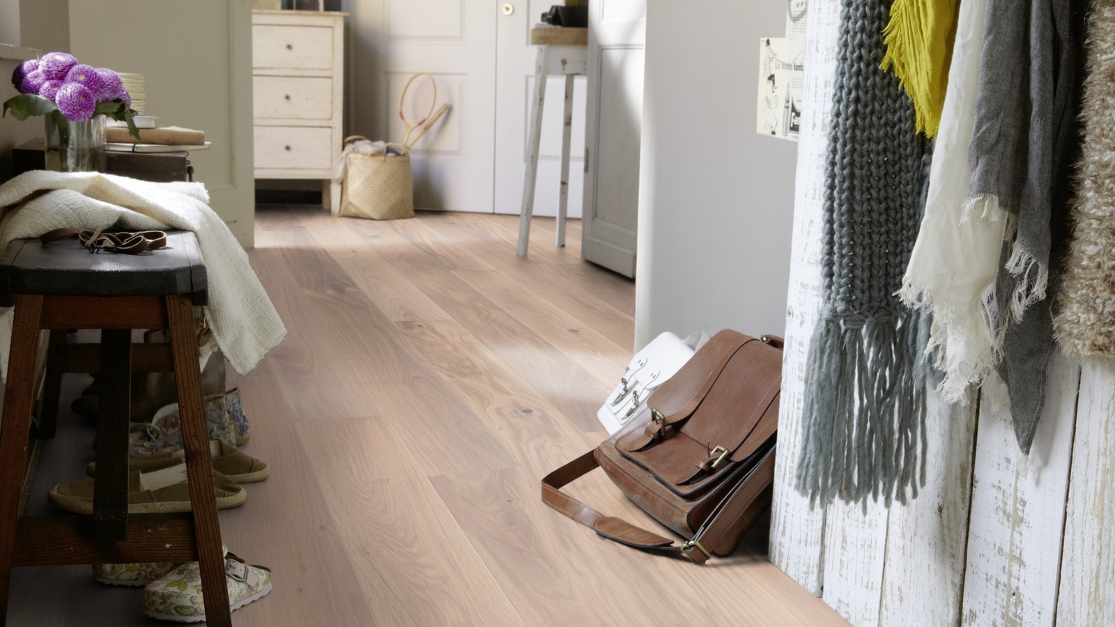 Tarkett Parkett Shade Rustikal Eiche satin white Landhausdiele XL M2V