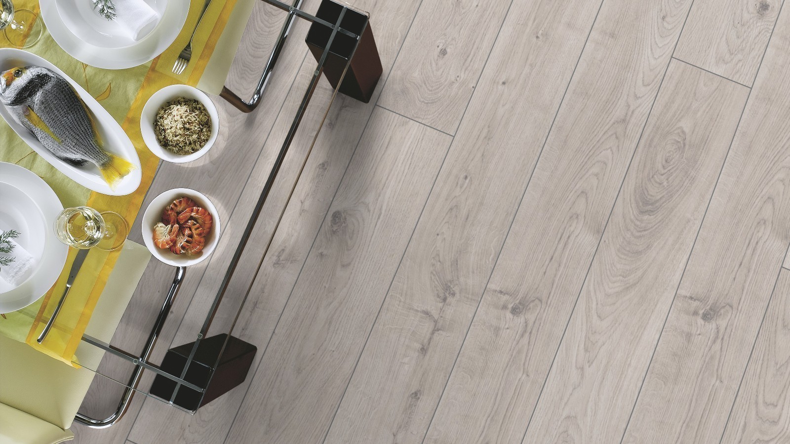Suelo laminado Wide Everest Oak white D3179 1-Tablilla 4V ancho 188mm