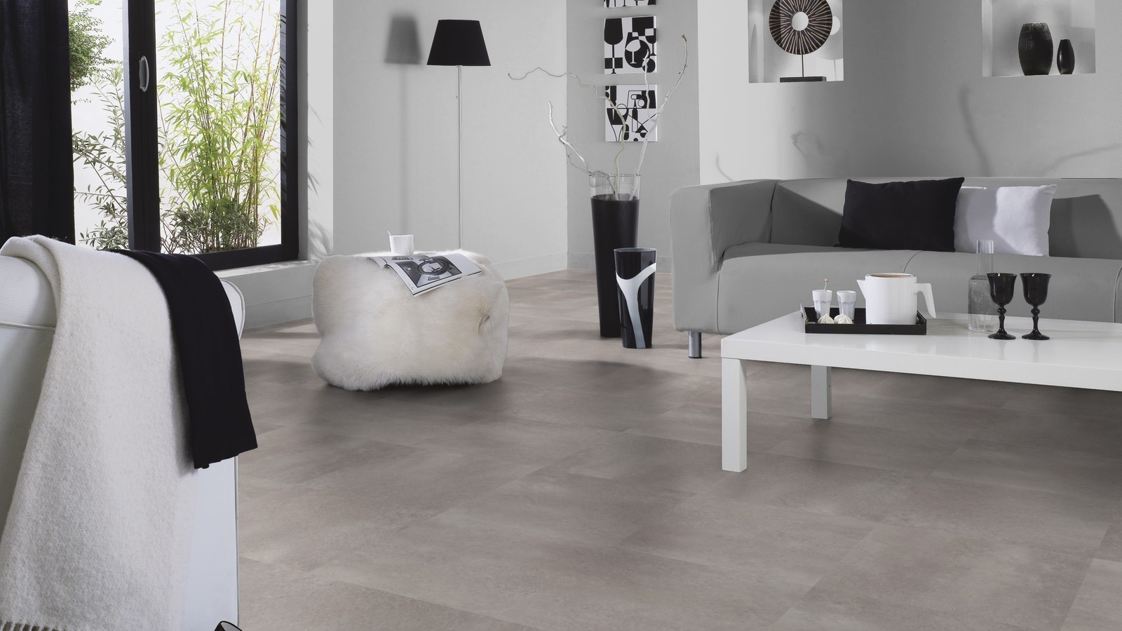 Tarkett Vinylboden Starfloor Ceramic Grey Venezia Fliese