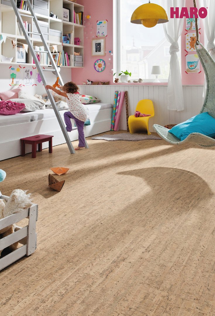 HARO Korkboden CORKETT Arcos Antikweiß permaDur Top Connect