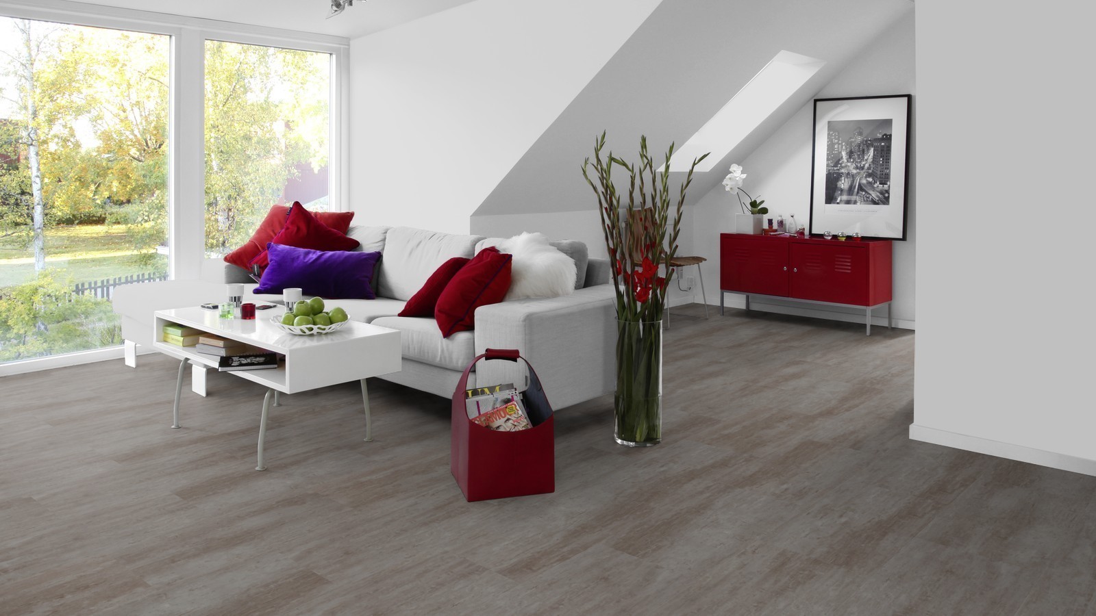 Tarkett Vinylboden Starfloor Click 30 Grey Scratched Metal Fliese M4V