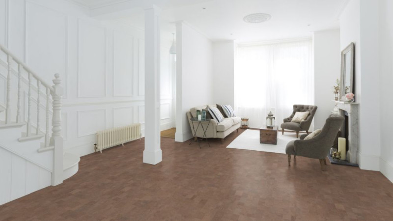 Wicanders Cork flooring cork Pure Identity Tea Tile 6mm 4V main product photo