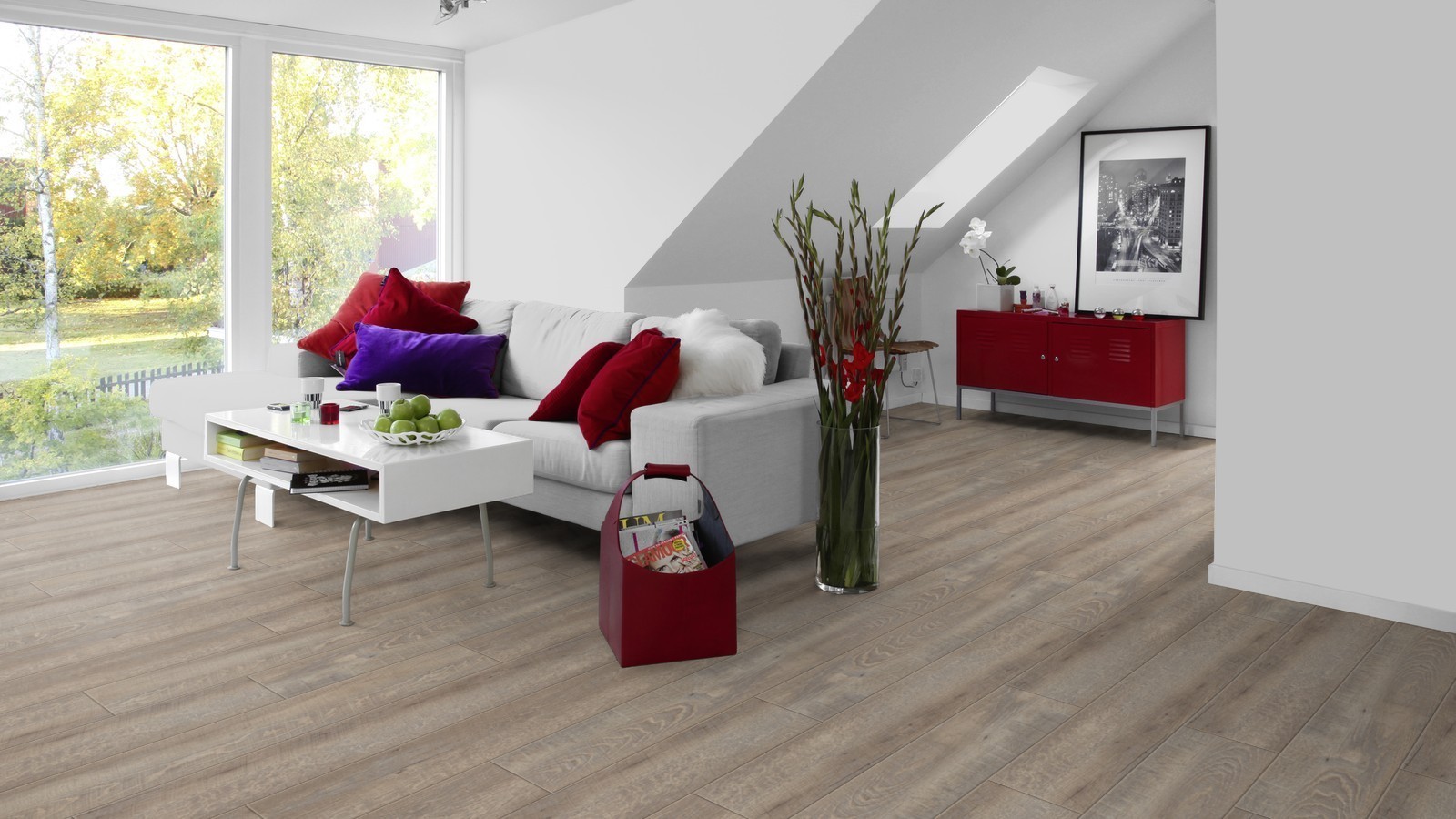 Tarkett Vinylboden Starfloor Click 30 Light Grey Smoked Oak Planke M4V