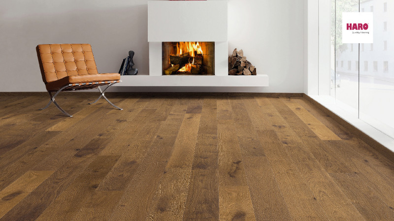 HARO Parquet 4000 Smoked Oak Sauvage 1-strip 4V main product photo