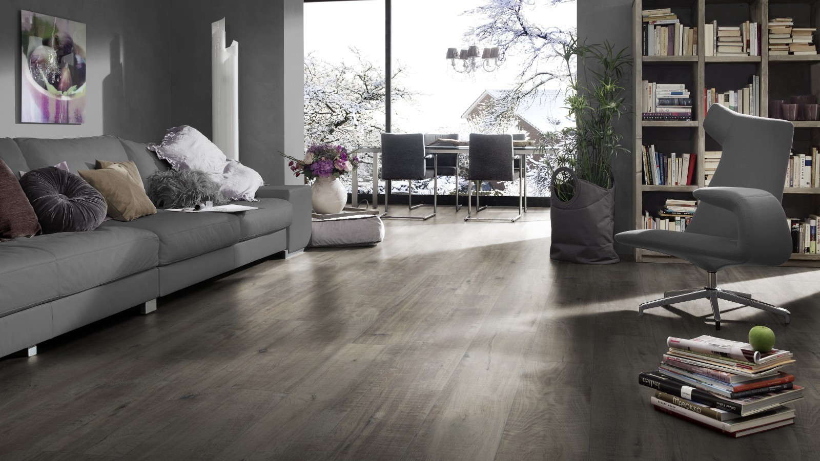 Laminate Select Gala Oak Grey D4786 1-strip 4V Width 193mm