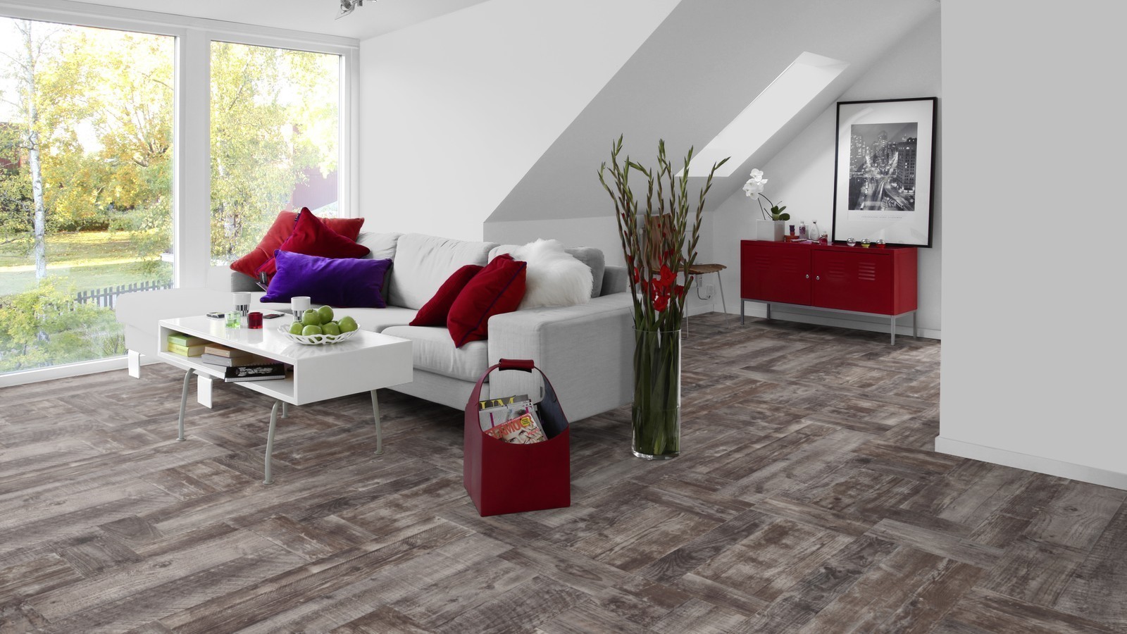 Tarkett Laminate Lamin'Art 832 Patchwork Cappucino Multi-strip