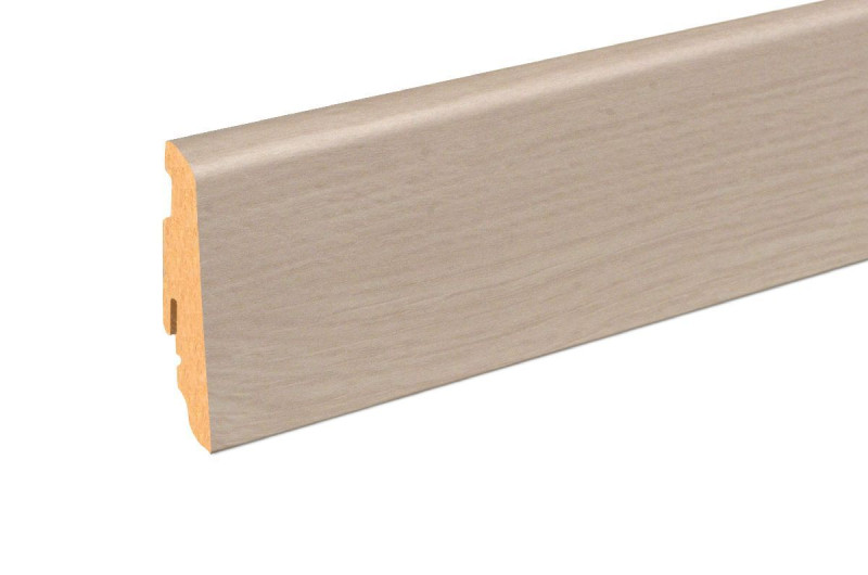 Passende Sockelleiste 6 cm hoch Eiche weiß FOEI768 240 cm main product photo