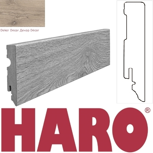 HARO Plinthe pour sol stratifié 15x80 Chêne nevara cérusé main product photo