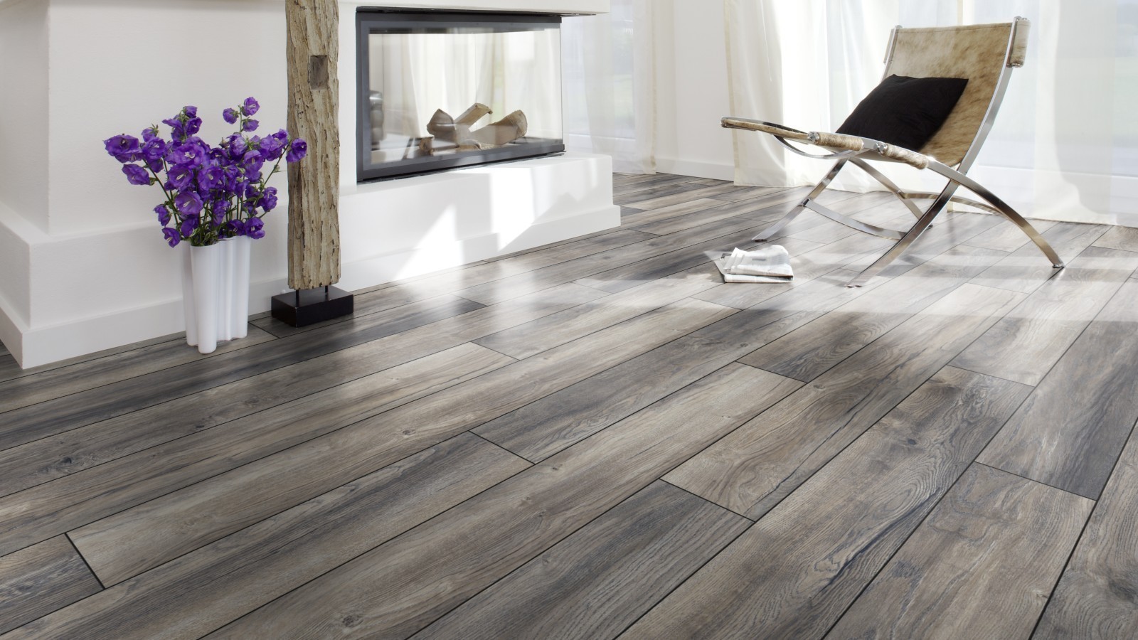 Laminate Slim Harbour Oak Grey D3572 1-strip 4V Width 157mm