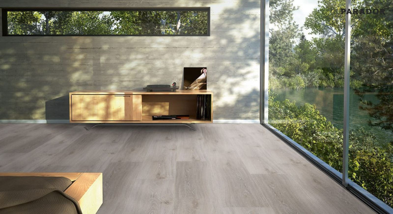 Suelo Vinilo de Parador Basic 4.3 Roble Gris Blanqueado Lama Ancha main product photo