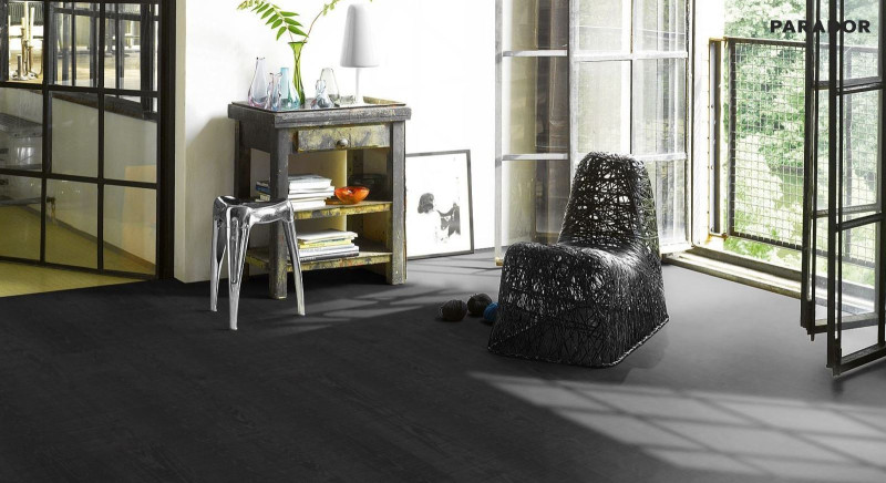 Parador Parquet Trendtime 6 Living Oak noir sawn texture 1-strip 4V main product photo