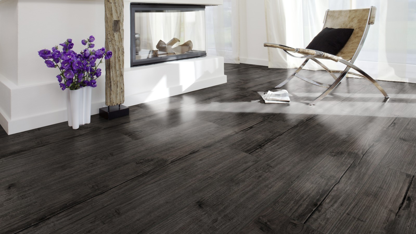 Stratifié Select Teck Nostalgique Graphite D4171 1 frise 4V Largeur 193mm