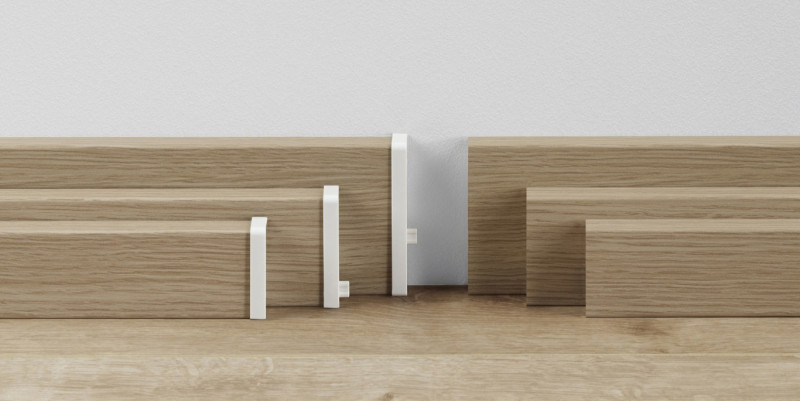 Parador Transition caps type 2 for skirting board SL 3/6/18 White main product photo