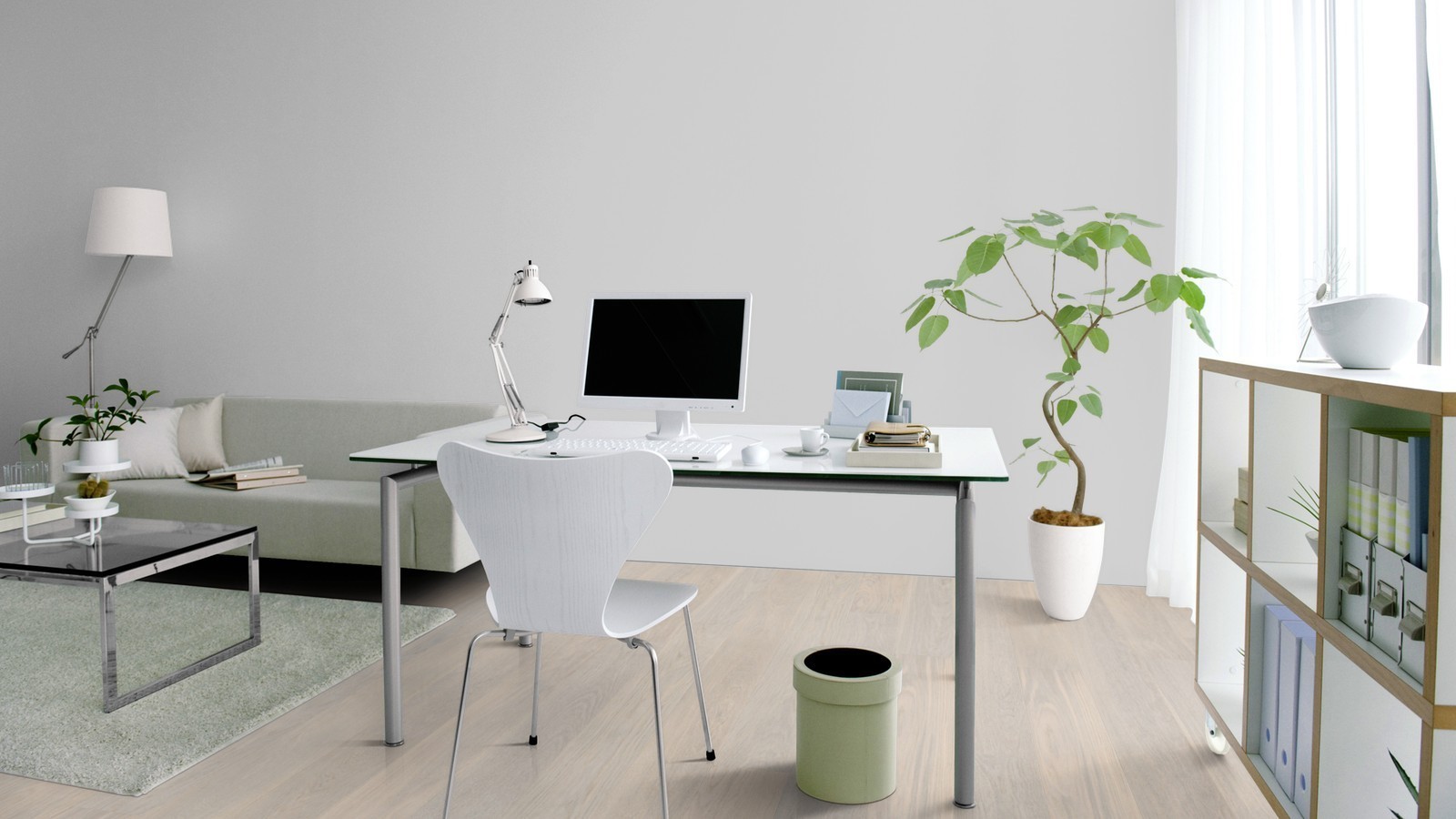 Tarkett Parquet Shade Oak Cotton White 1-strip plank XT XL M2V