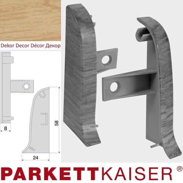 Brebo Endkappe links und recht QUE Eiche Alaska main product photo