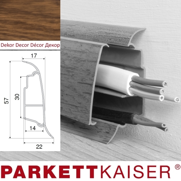 Skirting board QUE Country Mahogany 250 cm main product photo
