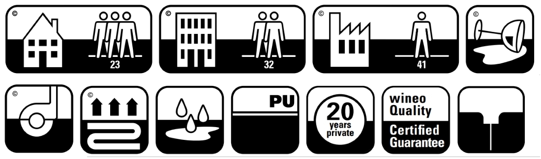 Wineo Designboden 600 Stone Polar Travertine Fliese/Steinoptik Connect