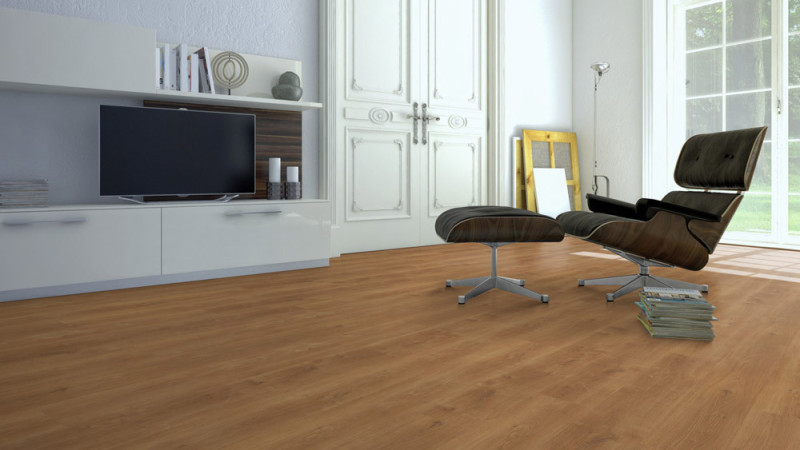 Skaben Klebe Vinylboden massiv Life 30 Waldeiche Honig 1-Stab Landhausdiele zum kleben main product photo