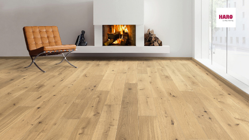 Parquet HARO 4000 Sauvage Roble Puro Invisible 1 lama 4V main product photo