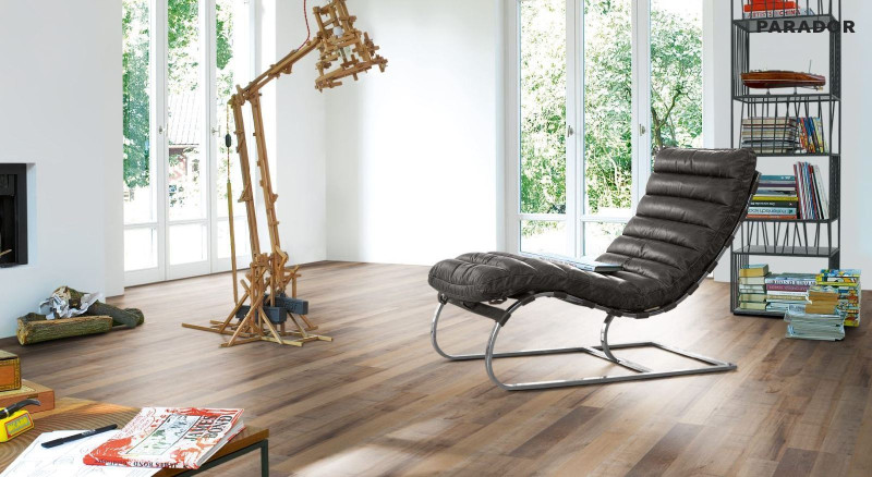 Parador Laminate Basic 200 Chestnut Vintage brown 2-strip main product photo