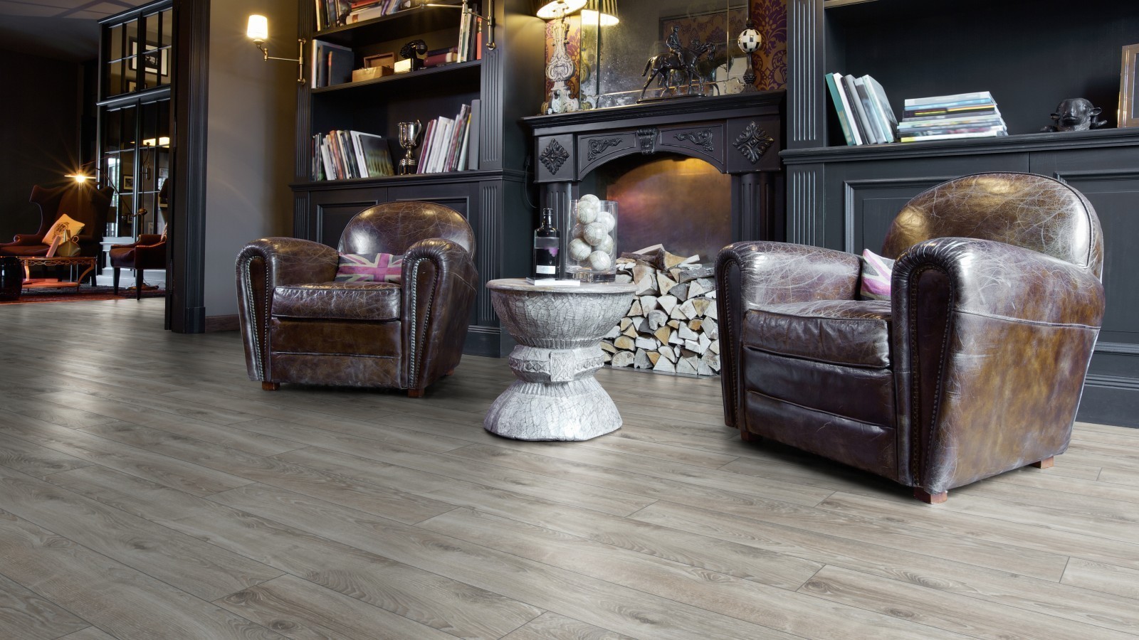 Laminat Wide Highland Eiche Silber D4797 1-Stab Landhausdiele 4V Breite 188mm